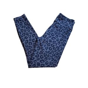 Abercrombie & Fitch Grey & Black Leopard Cheetah Print Leggings Tights Small